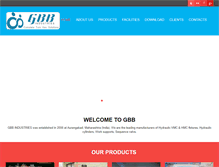 Tablet Screenshot of gbbindustries.com